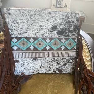 Custom Cowhide and Leather Purse/Bag